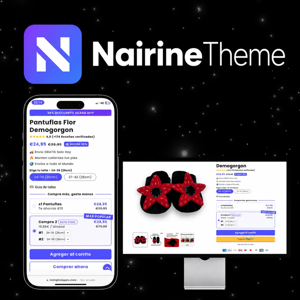 NairineTheme — Diseño